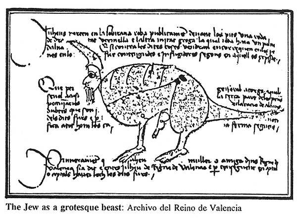 Jew as a Grotesque beast, Valencia